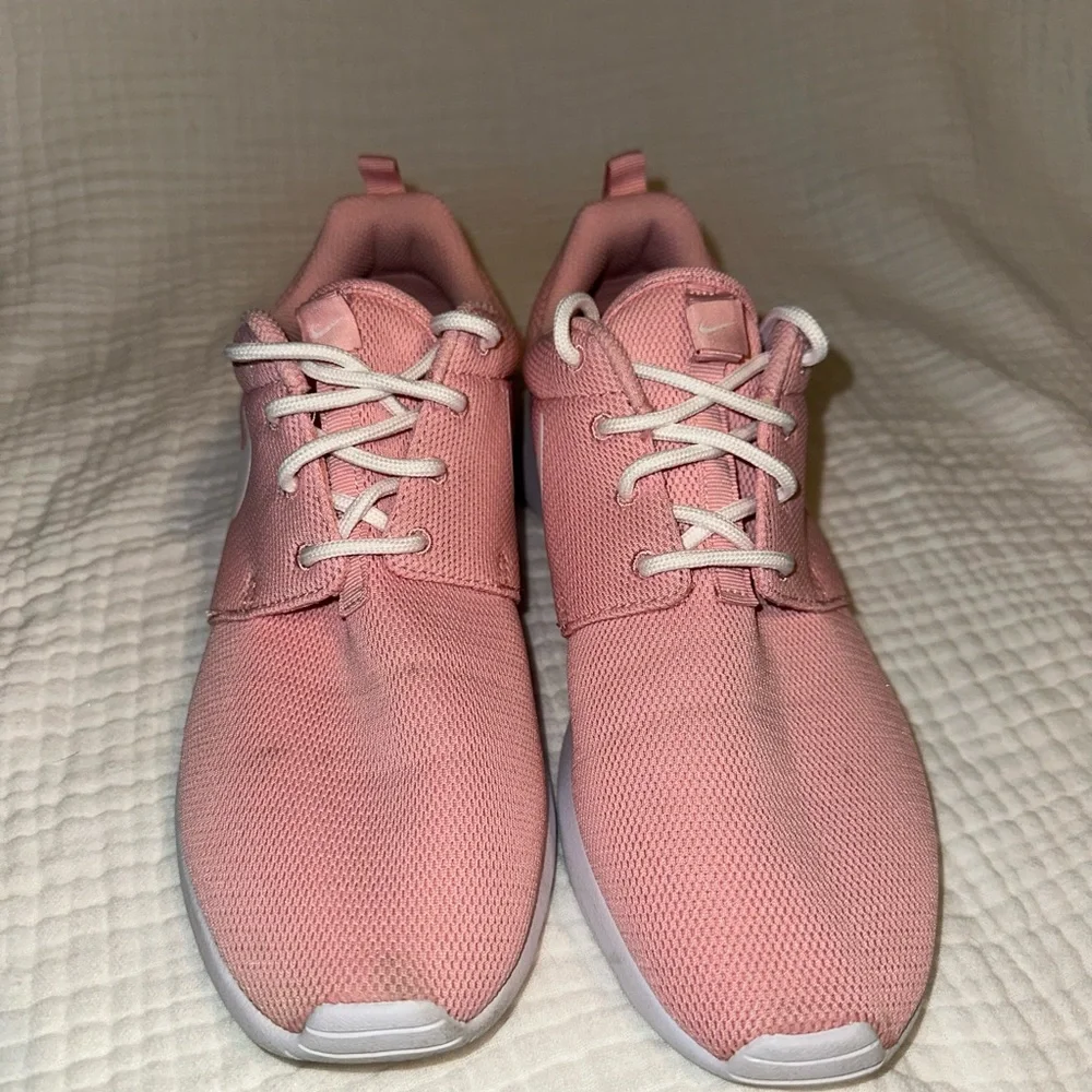 Nike‎ Pink and White Dunk Low Sneakers